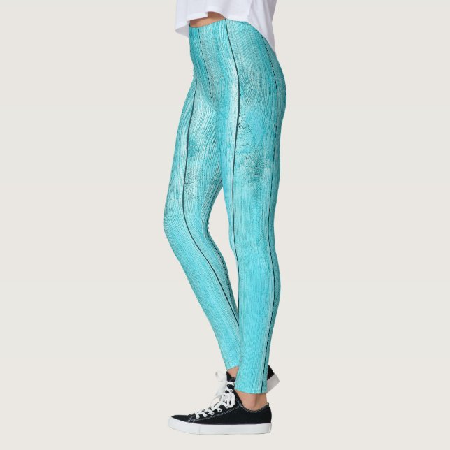 Türkisfarbene Leggings (Links)