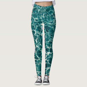 Türkisfarbene Leggings