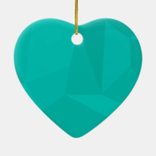 Türkisfarbene, moderne, coole, trendige geometrisc keramik ornament