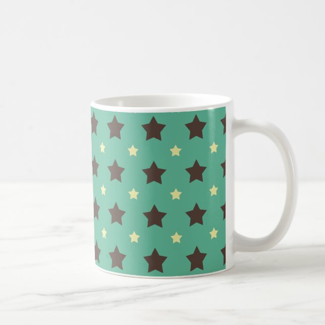*Türkisfarbene Nächte Retrostars* Tasse (Rechts)