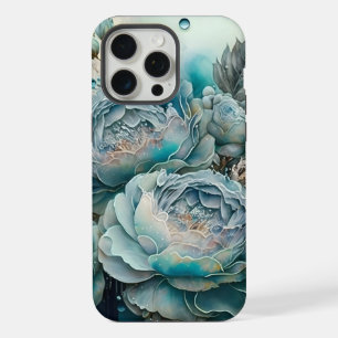 Türkisfarbene Rose iPhone 15 Pro Max Hülle