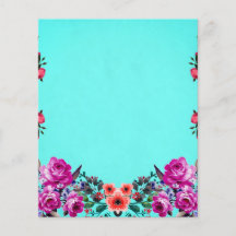 Türkisfarbene Rose, rot und lila