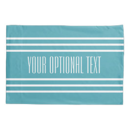 Türkisfarbene Streifen Hüllen für Textkissen Kissenbezug