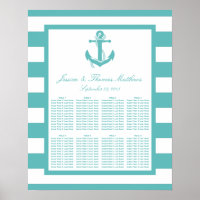 Türkisfarbener Schnürschnabel für Hochzeitssitze