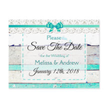 Türkisfarbenes Aquamarines graues Holz Save the Da