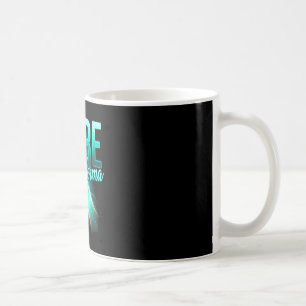 Türkisfarbenes Band Sclerodermie-Bewusstsein Kaffeetasse