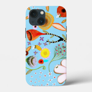 Türkisfarbenes Blumen-iPhone / iPad-Case Case-Mate iPhone Hülle