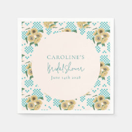 Türkisfarbenes Brautparty Serviette