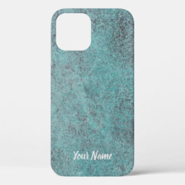 Türkisfarbenes Copper Patina Textur Geschenk Case-Mate iPhone Hülle