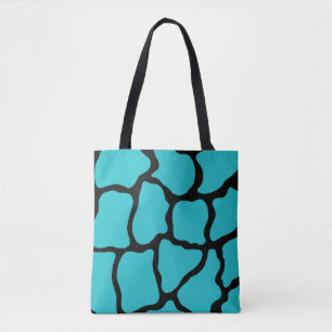 Türkisfarbenes Giraffen-Strandtasche Tote Bag Gesc