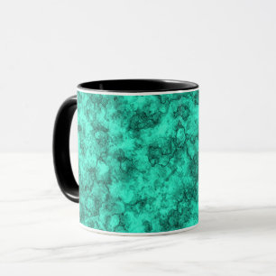 Türkisfarbenes, helles Marmormuster Tasse