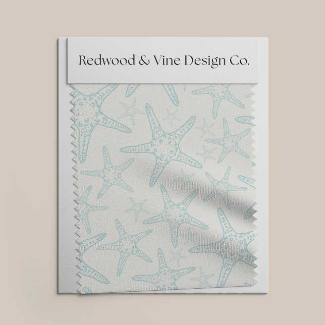 Türkisfarbenes Küstenmuster Stoff (Von Creator hochgeladen)