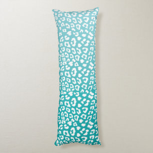 Türkisfarbenes Leopard-Druckmuster Seitenschläferkissen