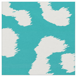 Türkisfarbenes Leopard-Druckmuster Stoff