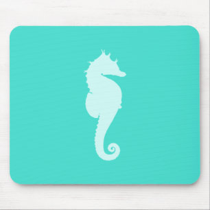 Türkisfarbenes Seepferd Mousepad