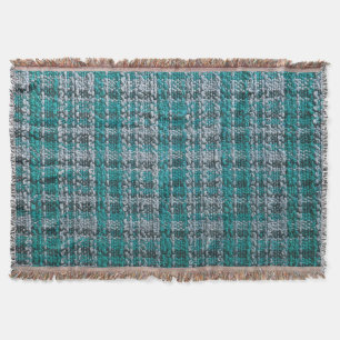 Türkisfarbenes Tartan-Gewebe, texturierter Hinterg Decke