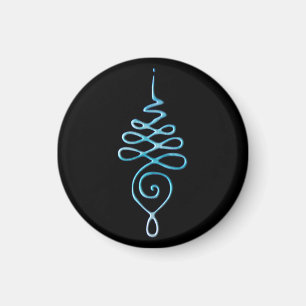 Türkisfarbenes Unalome Magnet