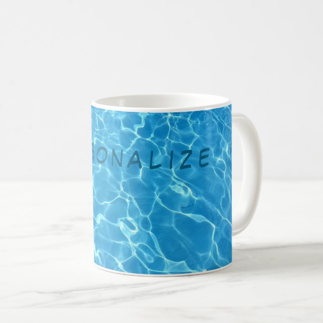 Türkisfarbenes Wasser Kaffeetasse (VorderseiteRechts)