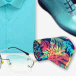 Türkisfarbenes Wasser Vibranian Hawaiian Muster Krawatte<br><div class="desc">Die Krawatte der hawaiianischen Druckmänner zeigt in ihrem Design eine faszinierende Auswahl an farbenfrohen Aquarellmonstera-tropischen Blätter. Die lebendige Abbildung der Krawatte zeigt die üppige und exotische Schönheit der hawaiianischen Inseln und bringt einen Ausbruch tropischen Flairs in jedes Outfit. Die Blätter auf der Krawatte sind in lebhaften und lebhaften Farbtönen gehalten,...</div>