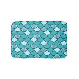 Türkisfarbenmuster mit Glitzer Badematte