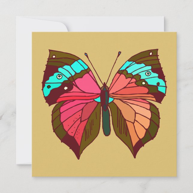 Türkisgestreifter Schmetterling (Vorderseite)