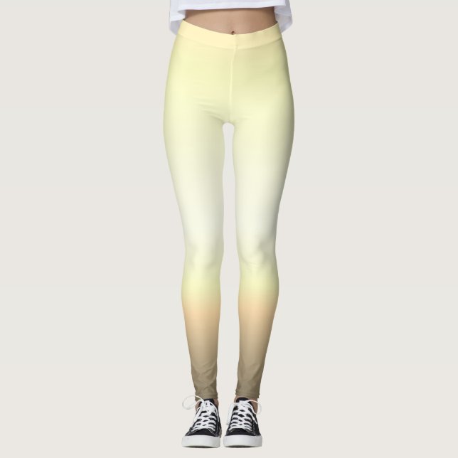 Türkisgrau Ombre Leggings (Vorderseite)