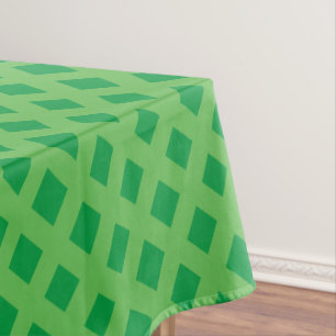 Türkisgrün Basketweave Gitterton Tischdecke