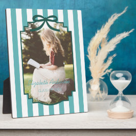 Türkisgrüne Abschlussfeier Fotoplatte