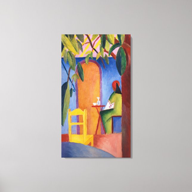 "Turkish Café" von Macke, Art Leinwand-Druck Leinwanddruck (Vorderseite)