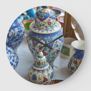 Turkish Ceramics Große Wanduhr