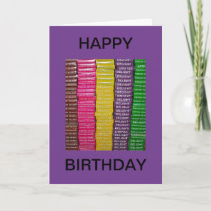 Turkish Delight Boxes Happy Birthday Card Karte