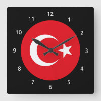 Turkish flag Wall Clock