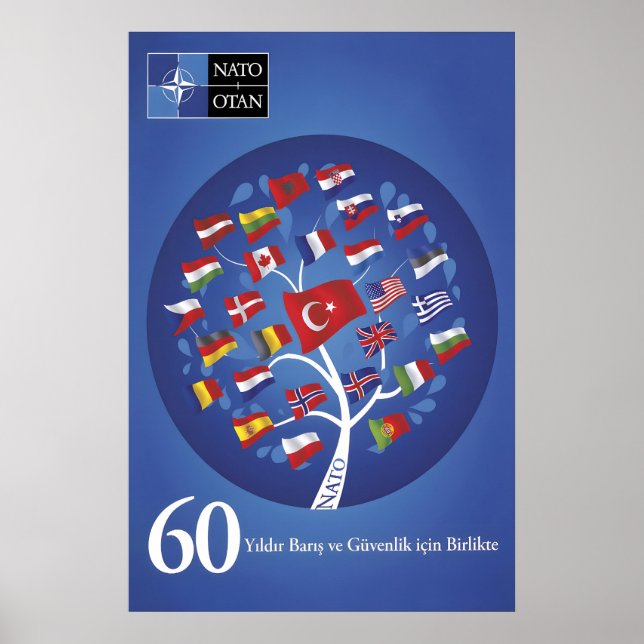 Turkish NATO Anniversary Poster Together for Peace (Vorne)