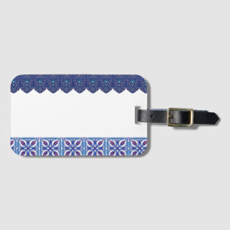  Turkish Ottoman Design Blue Luggage tag Gepäckanhänger
