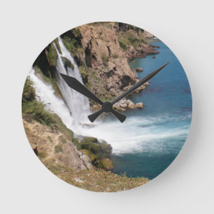 Turkish waterfall Duden Runde Wanduhr