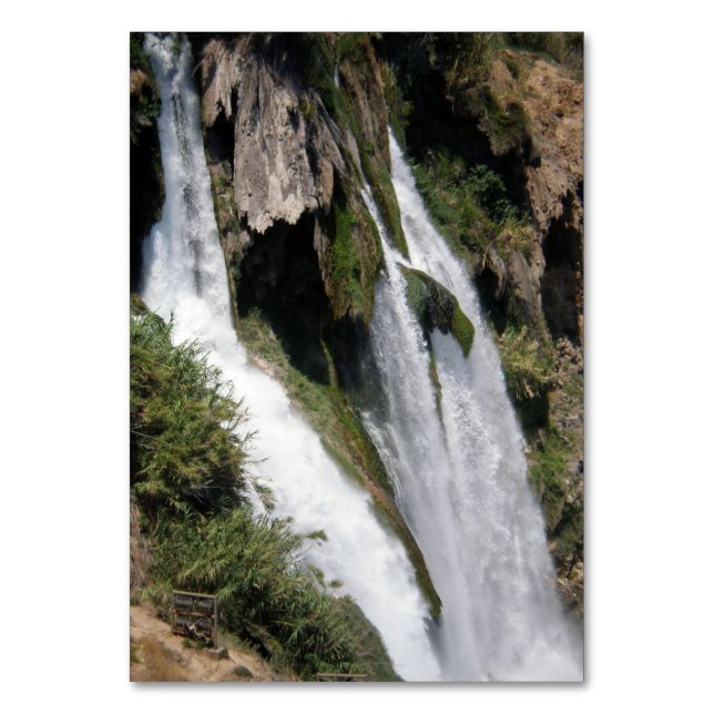 Turkish waterfall Duden Tischnummer (Vorderseite)