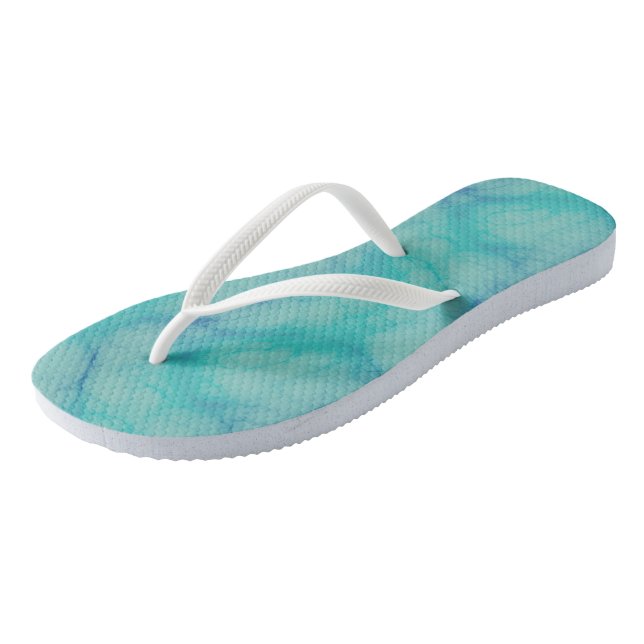 Türkismarmor Flip Flops (Schrägansicht)