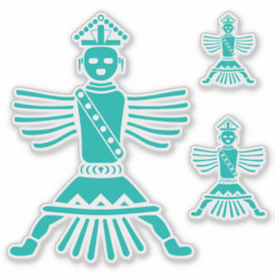 Türkismesser Aufkleber