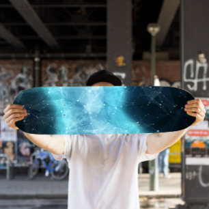 Türkisnebel Skateboard Kosmisches Skateboard
