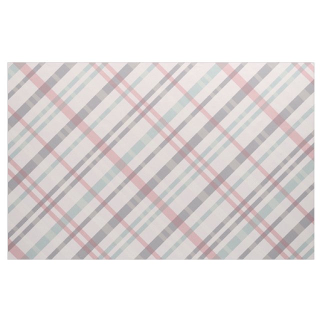 Türkisrosa lila kariertes Muster Stoff (Fat Quarter (45,7 x 55,9 cm))