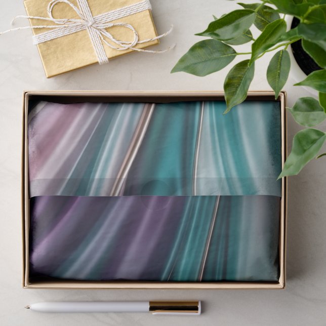Türkisrosa und Goldseide Seidenpapier (Geschenk)