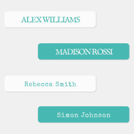 Türkisschrift | Bewährte Bezeichnungen Etiketten