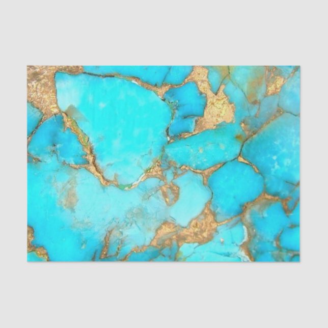 Türkisstein Seidenpapier (Vorderseite)