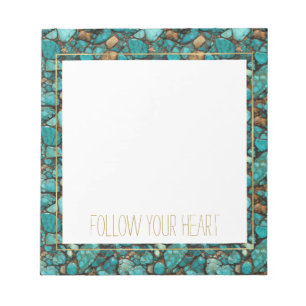 Türkissteine Notizblock