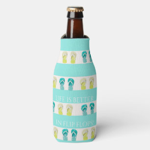 Türkisweißer Sandstrand Flaschenkühler