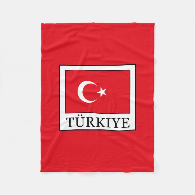 Türkiye Fleecedecke (Vorderseite)