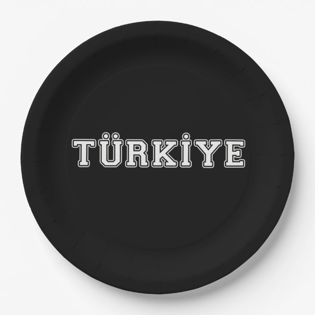 Türkiye Pappteller (Vorderseite)