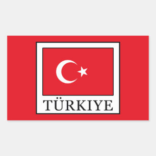 Türkiye Rechteckiger Aufkleber