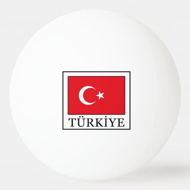 Türkiye Tischtennisball (Vorderseite)