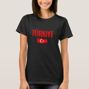 Türkiye Türkei Karte Vintag Türkische Flagge Türke T-Shirt
